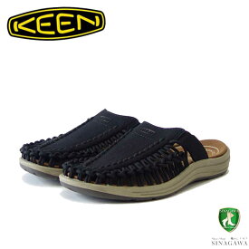KEEN キーン UNEEK 2 SLIDE（ユニーク ツー スライド） 1026023（レディース） カラー：Black / Plaza Taupe スリッポン サンダル クロッグ サボ オープンエアー キャンプ オフィス スポーツ レジャー「靴」
