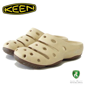 KEEN キーン Yogui 1026247（レディース クロッグ） ヨギ カラー：Safari / Silver Birch サボ ウォーターサンダル アフタースポーツシューズ オフィスシューズ ガーデニングシューズ キャンプシューズ 「靴」
