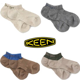 KEEN キーン ワシ ソックス ローカット （ユニセックス） カラー：Beige(1028207) ・ Grey(1028208) ・ Blue/Brown(1028209) ・ Green/Beige(1028210) 日本製 靴下 アウトドア ウォーキング ハイキング