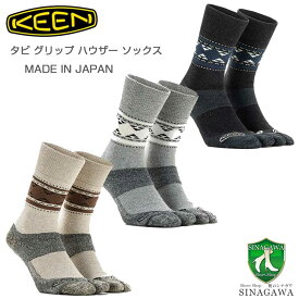 KEEN キーン タビ グリップ ハウザー ソックス （ユニセックス） カラー：Birch(1028414) ・ Grey(1028415) ・ Black(1028416) 日本製 靴下 アウトドア ウォーキング ハイキング