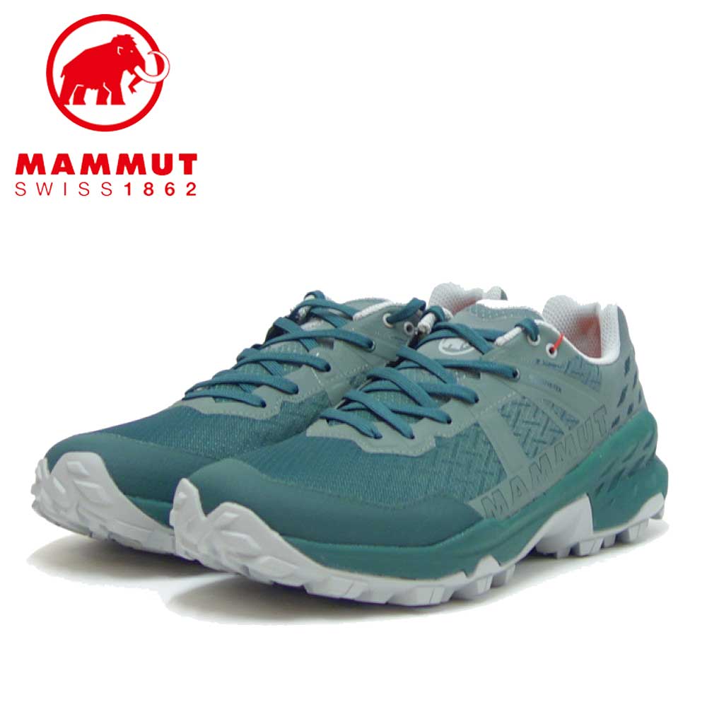 MAMMUT マムート Sertig II Low GTX Men 303004280（メンズ）カラー：dark teal-dark  forest(40201) アウトドアスニーカー ウォーキングシューズ 防水ハイキングシューズ「靴」 | 靴のシナガワ