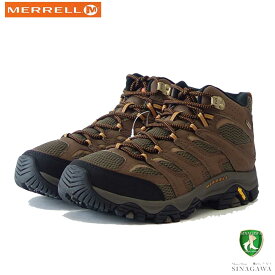 メレル MERRELL （メンズ）モアブ 3 シンセティック ミッド ゴアテックス MOAB 500253w ワイドワイズ カラー：アース GORE-TEX 完全防水 通気性メッシュ アウトドアシューズ ウォーキング ハイキング トレイル 「靴」