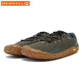 【スーパーSALE 10%OFF】 MERRELL メレル ベイパー グローブ 6 VAPOR GLOVE 6 （メンズ） 067665 オリーブ ベアフットシューズ ローカット ウォーキングモデル「靴」