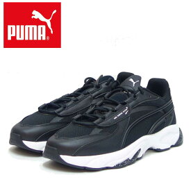 プーマ PUMA RS-CONNECT バブル 38208601 プーマブラック （ユニセックス）スムースレザー ローカット ランニングシューズ ウォーキング「靴」