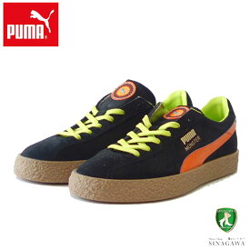 プーマ PUMA ミュンスター プーマ レジェンド 38421901 ブラック / Vibrant Orange （ユニセックス）スエードレザー ローカット レディース スニーカー メンズ「靴」