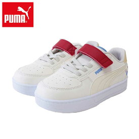 PUMA プーマ 39544201（リトルキッズ） ケーブン 2.0 スニーカー カラー：ウォームホワイト／レッド 子供靴 「靴」