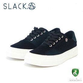 【スーパーSALE 50%OFF】 スラック SLACK SL 2122 001（ユニセックス）DUALOS PRM（デュアル プレミアム） カラー：ブラック／ホワイト 天然皮革 ローカットスニーカー バルカナイズ製法 「靴」