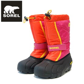 【スーパーSALE 10%OFF】 ソレル SOREL NY 1965（キッズ）ユースフルーリー：レッド (606) 防水 ハーフブーツ スノーブーツ 「靴」