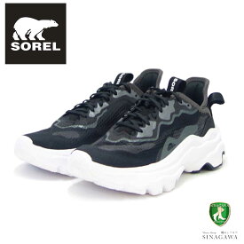 ソレル SOREL NL 4689（レディース スニーカー） キネティックブレイクスルーデイレース ：ブラック / ホワイト (010) エアメッシュ シューズ 軽量 ウォーキングシューズ「靴」