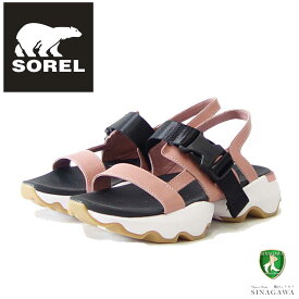 【スーパーSALE 50%OFF】 ソレル SOREL NL 4697（レディース サンダル） キネティックインパクトスリング：Eraser Pink / ホワイト (659) 天然皮革 アンクルストラップ サンダル「靴」