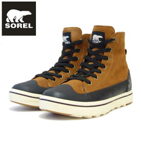 SOREL ソレル NM4986（メンズ） シャイアン メトロ 2 スニーク WP カラー：Velvet Tan / Black (242) 防水 防寒 天然皮革 ハイカット スニーカー ブーツ 「靴」