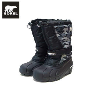 �\���� SOREL NY 5195�i�L�b�Y�j���[�X�t���[���[�v�����g�F�u���b�N / QUARRY (012) �h�� �n�[�t�u�[�c �W���j�A�u�[�c �X�m�[�u�[�c�u�C�v