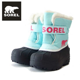 【スーパーSALE 20%OFF】 ソレル SOREL NC 1960（キッズ）チルドレンスノーコマンダー：Ocean Surf (428) 防水 ショートブーツ 「靴」