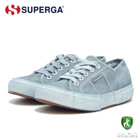 スペルガ SUPERGA 2750-GARMENT DYED（ユニセックス）ネイビー (1a00010d) ナチュラルなキャンバススニーカー 「靴」