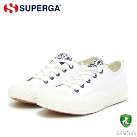【スーパーSALE 30%OFF】 スペルガ SUPERGA 289-COLLEGE（ユニセックス）ホワイト (2a1115dwabe) ナチュラル キャンバス スニーカー レディース メンズ シューズ 「靴」