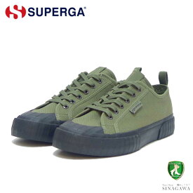スペルガ SUPERGA 2630-STRIPE WEBBING（ユニセックス）グリーン (2a5125gwalt) ナチュラル キャンバス スニーカー ミリタリー メンズ レディース シューズ 「靴」