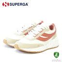 【SALE】 スペルガ SUPERGA 4089 TRAINING 9TS SLIM VEGAN（ユニセックス）アイボリー／レンガ (3s7128gwa6k) クラシック ランニングシューズ スニーカー 「靴」