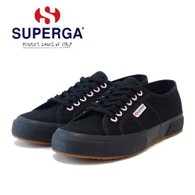 スペルガ SUPERGA 2750-COT U CLASSIC（ユニセックス）FULL BLACK (s000010 996) ナチュラルなキャンバススニーカー 「靴」