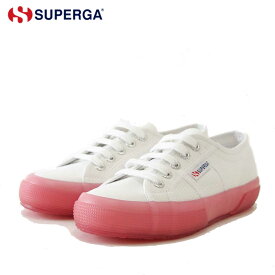 スペルガ SUPERGA 2750-JELLYGUM COTU（ユニセックス）White-Pink (S1113DW) ナチュラルなキャンバススニーカー 「靴」