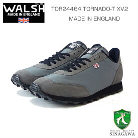 WALSH ウォルシュ TOR24464（ユニセックス） TORNADO-T XV2 カラー：グレー（英国製） スエード＆ポリエステルのランニングスニーカー 「靴」