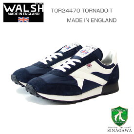 WALSH ウォルシュ TOR24470（ユニセックス） TORNADO-T カラー：ネイビー／ホワイト（英国製） スエード＆ポリエステルのランニングスニーカー 「靴」
