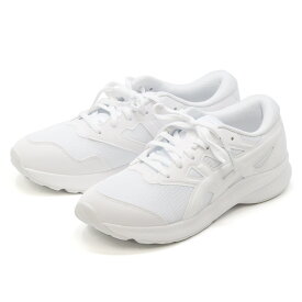 アシックス スニーカー 白 通学 21.0cm-25.0cm レーザービーム ランニングシューズ asics 1154A175 学校 小学生 中学生 キッズ レディース メンズ 軽量 アシックス商事 ホワイト ブラック ランニング 通学シューズ 紐タイプ スニーカー ネットショッピング