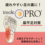 【公式】【あす楽】【サイズ交換可】【インソールプロメンズ扁平足対策】【3,240円以上で送料無料!】男性用扁平足偏平足衝撃吸収疲れ土踏まずペタンコ足インソール中敷き日本製