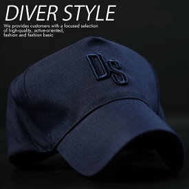 キャップ 帽子 メンズ レディース 刺繍 シンプル DIVER STYLE DS おしゃれ DS-3040 ネイビー プレゼント ギフト