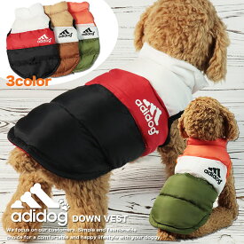 【おしゃれ】ドッグウェア adidog 犬 服 暖かい 冬 冬服 中綿 ダウンベスト ダウンジャケット NEK ★REVG 7986963 アウター ドッグフェイス 男の子 女の子