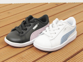 【送料無料】PUMA Vikky glitz 366720　プーマ ビッキーグリッツインファント キッズ ベビー キッズ シューズ スニーカー 　ホワイト ブラック 子供靴 キッズ 新色 13.0 14.0 15.0 16.0 【入園 入学 新学期 誕生祝 出産祝い】【PUMA】【子供靴】