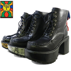 ヨースケ YOSUKE メンズ ヒールアップブーツ 厚底ブーツ パンク&ロックテイストレースアップ 厚底 ショートブーツ メンズブーツ 2608018(予約)は12月上旬〜の入荷です
