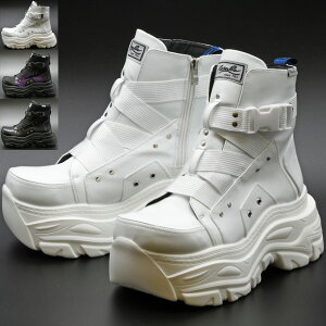 ヨースケ YOSUKE スニーカーブーツ 厚底ブーツ ショートブーツ ベルテッドブーツ メンズ ブラック 黒 全3色 26 27 4468021(予約)は8月上旬〜の入荷です