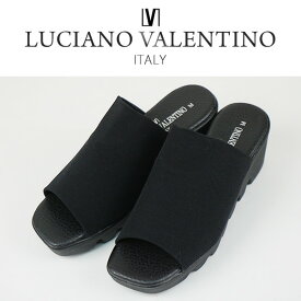 LUCIANO VALENTINO(ルチアノ バレンチノ) 6455 ブラック オフィス サンダル ナース コンフォート レディース 日本製 軽量 2E