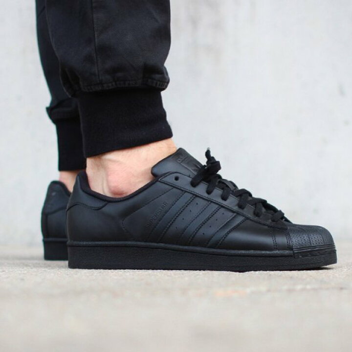 楽天市場】アディダス スーパースター トリプルブラック adidas  