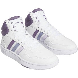 アディダス フープス 3.0 ミッド adidas W HOOPS 3.0 MID フットウェアホワイト/シルバードーン/シルバーバイオレット IF5306 アディダスジャパン正規品