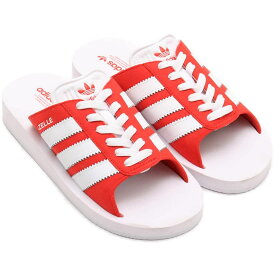 アディダス ガゼル ビーチスライド adidas GAZELLE BEACH SLIDES レッド/フットウェアホワイト/フットウェアホワイト JQ7424