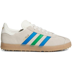 AfB_X K[ XpCNX St adidas GAZELLE SPIKELESS GOLF Chalk White / Green / Blue Bird JI4165