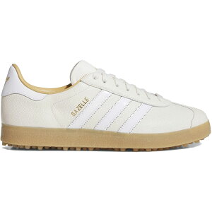 AfB_X K[ bNX XpCNX adidas GAZELLE LUX SPIKELESS GOLF SHOES Chalk White / Cloud White / Gum JI4156