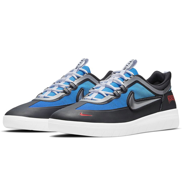 楽天市場 ナイキ Sb ナイジャ フリー 2 プレミアム Nike Sb Nyjah Free 2 Prm ライトフォトブルー ゲームロイヤル クリムゾン シルバー Dc9104 400 ナイキジャパン正規品 シューズナッツ