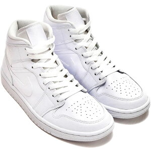 ナイキ エア ジョーダン 1 ミッド NIKE W AIR JORDAN 1 MID ホワイト/ホワイト/ホワイト DV0991-111