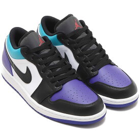 ナイキ エア ジョーダン 1 ロー NIKE AIR JORDAN 1 LOW ホワイト/ブラック/パープル 553558-154