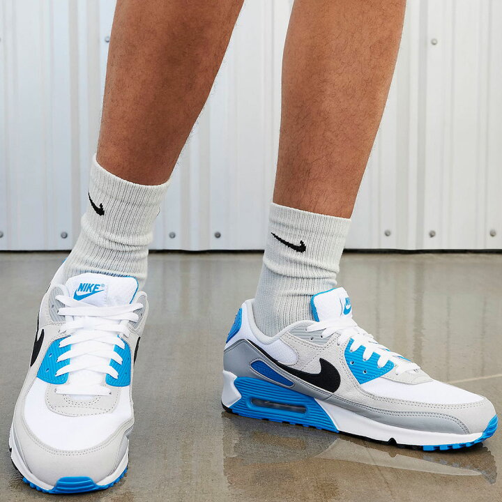 楽天市場】ナイキ エア マックス 90 NIKE AIR MAX 90 ホワイト/ブルー 