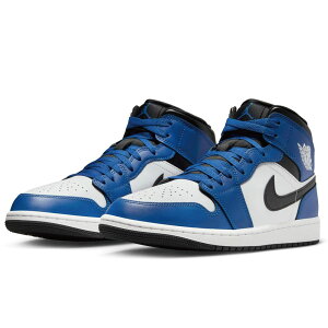 ナイキ エア ジョーダン 1 ミッド NIKE AIR JORDAN 1 MID ブルー/ホワイト/ブラック DQ8426-402