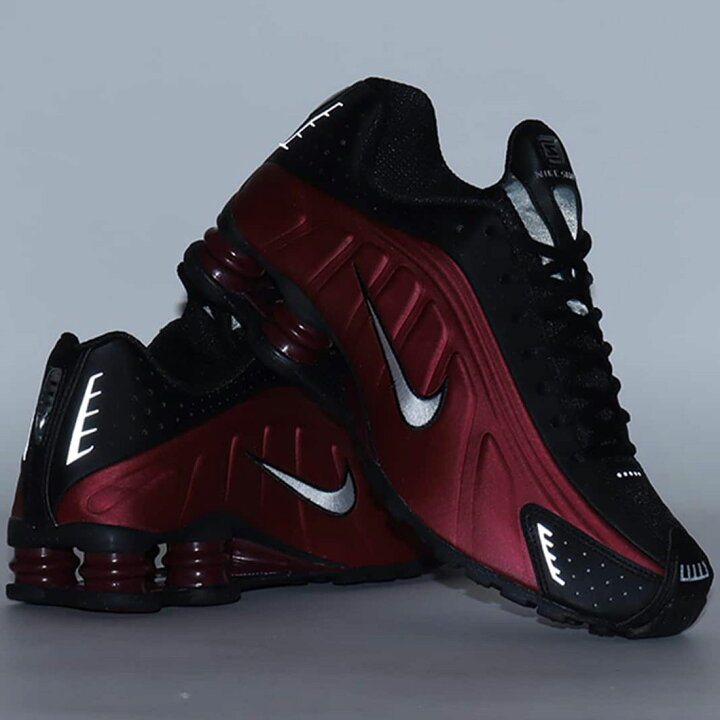 楽天市場】ナイキ ショックス R4 NIKE W SHOX R4 レッド/ブラック 