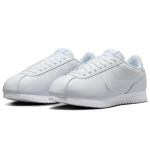 �i�C�L �R���e�b�c ���U�[ NIKE W Cortez Leather �z���C�g/�z���C�g DN1791-109