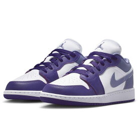 ナイキ エア ジョーダン 1 ロー GS NIKE J AIR JORDAN 1 LOW GS パープル/ホワイト 553560-551