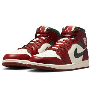 ナイキ エア ジョーダン 1 ミッド NIKE AIR JORDAN 1 MID セイル/レッド/ブラック DQ8426-105