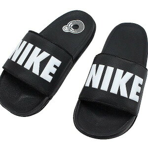 �i�C�L NIKE �����Y �T���_�� �X�|�[�c �u���b�N �z���C�g �V�����[ �W�� �J�W���A�� �I�t�R�[�g �X���C�h OFFCOURT SLIDE BQ4639 012 �y�����Y�z