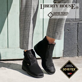 ＼楽天スーパーSALE／【リバティーハウス】LIBERTY HOUSEレディス透湿防水ショートブーツ LH-160 ゴアテックス GORE-TEX 滑りにくい 黒 紺 茶 ブラック ネイビー 秋 冬 雨 雪 送料無料 交換可能