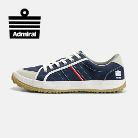 【アドミラルスニーカー公式】Admiral メンズ WILL（ウィル） AD803 ネイビー 紺 スニーカー ローカット キャンバス 交換可能 送料無料